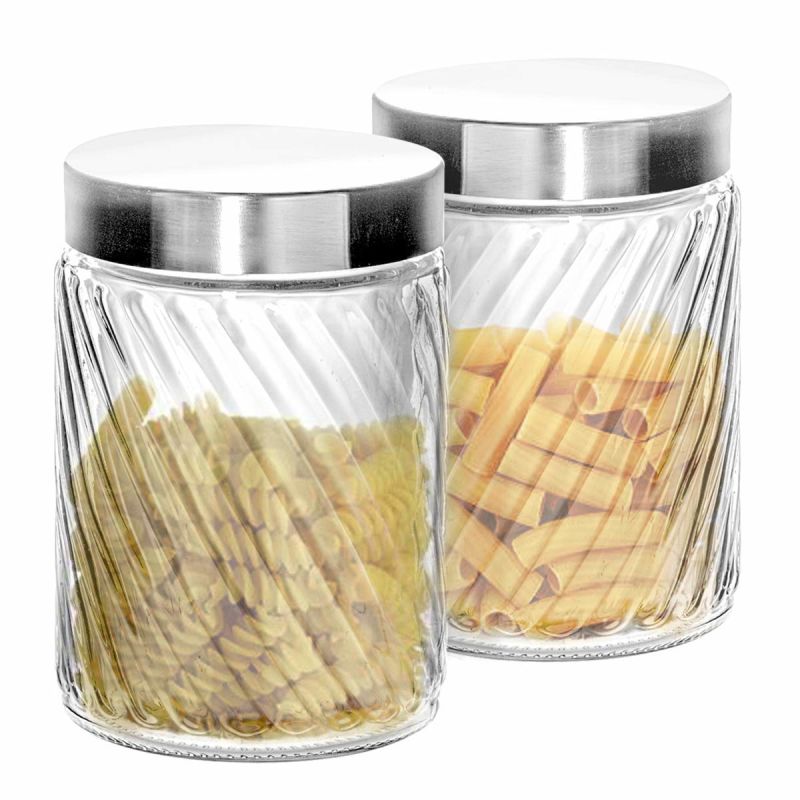 1500ml Glass Jar with Air Tight Lid Glass Food Storage Jars for Snacks