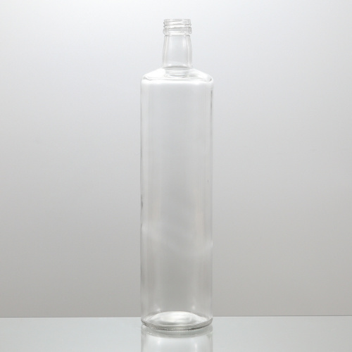 Glass Bottle Factory Clear Olive Oil Glass Bottle Airtight Crystal Container for Kitchen