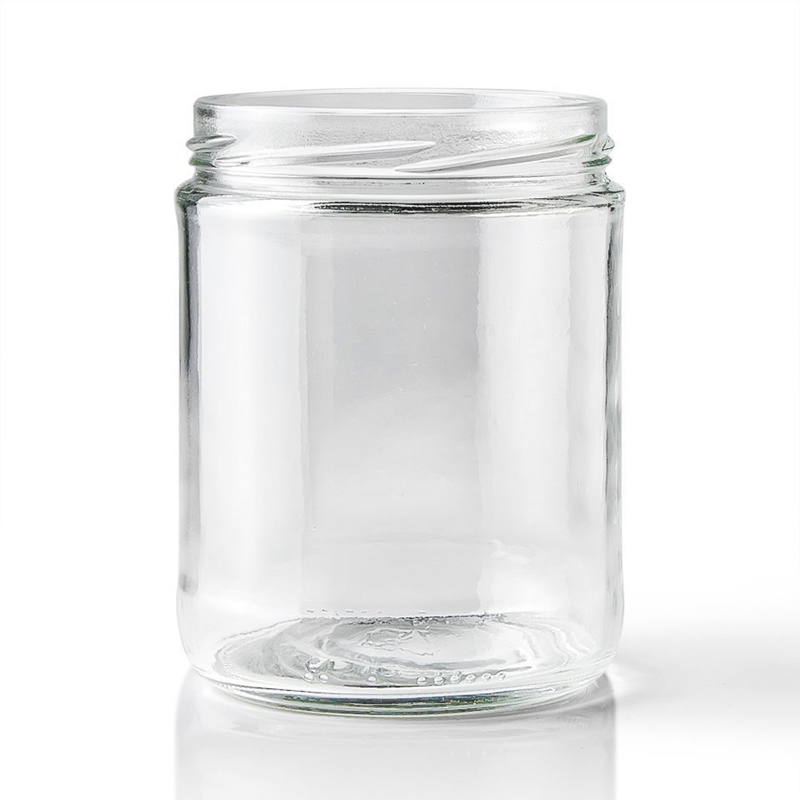 16oz Round Clear Glass Jar for Hand Made Chilli Sauce