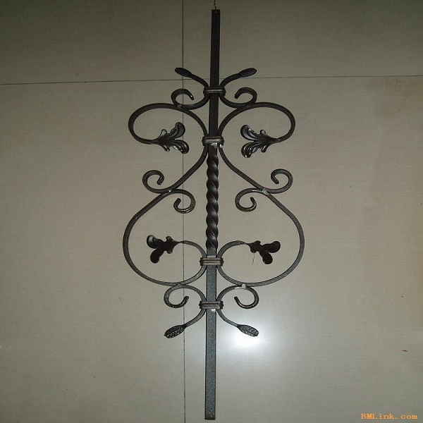 Decorative Ornamental Forged Wrought Iron Leaves and Flowers
