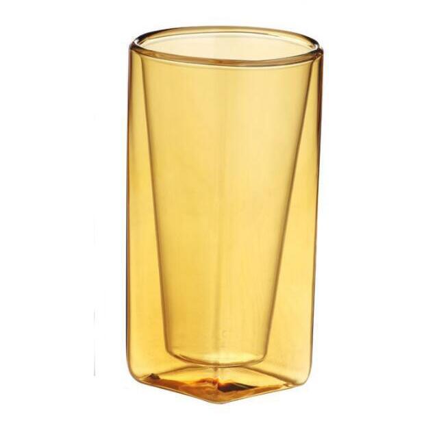 Colorful Juice Cup Pyrex Juice Cup Beer Cup Double Wall Glass Cup Cold Drinking Cup