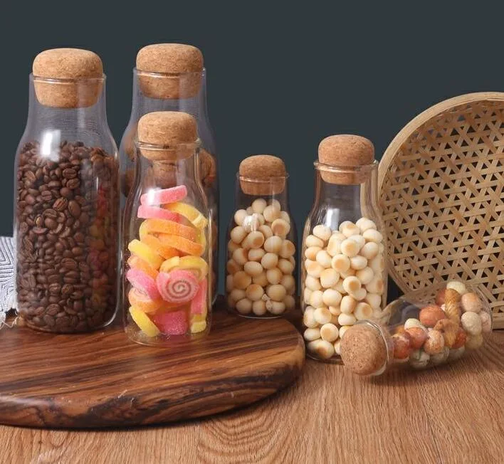 Storage Coffee Beans Jar Glass Coffee Jar Glass Milk Powder Jar Kitchen Jar