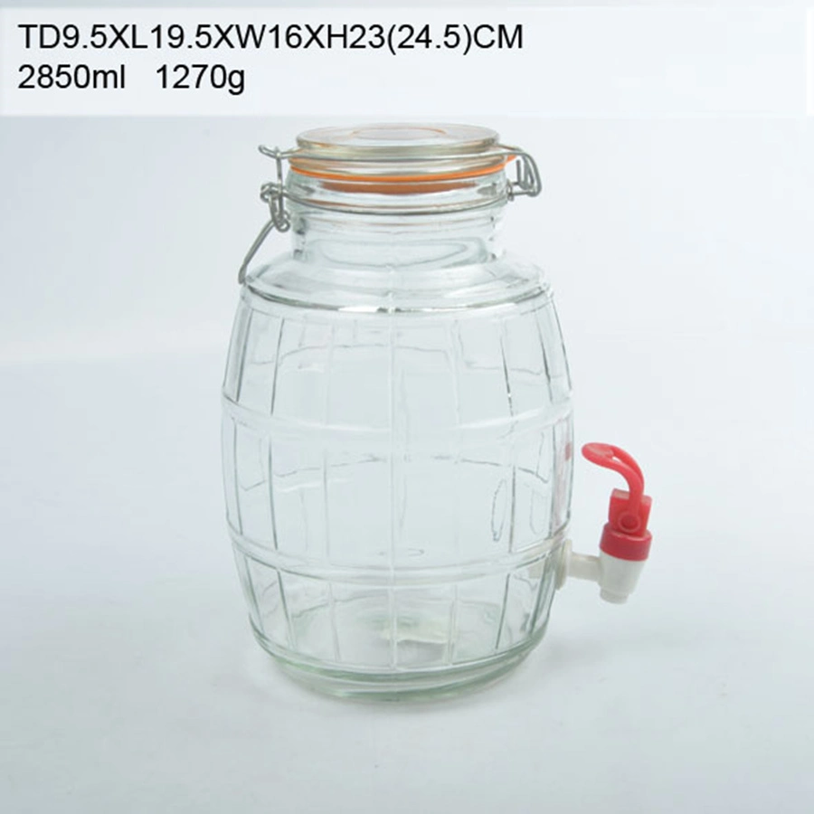 Mason Jar / Glass Jar/ Handle Jar with Metal Lid Straw