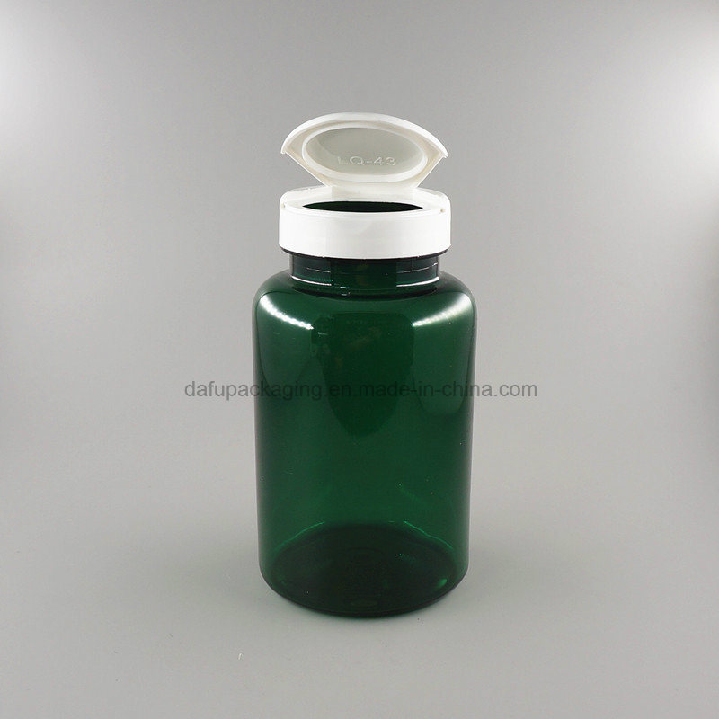 Plastic Products Pet 250ml Plastic Bottle with Flip Top Cap