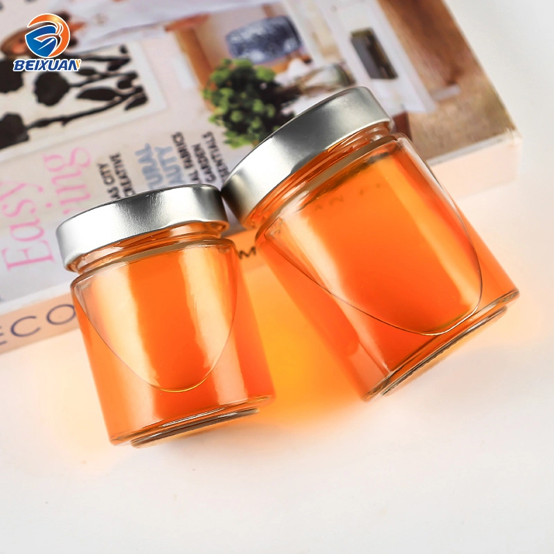 2019 Best Selling 16oz Food Storage Jar Clear Thicken Glass Honey/Jam Jar Custom Logo