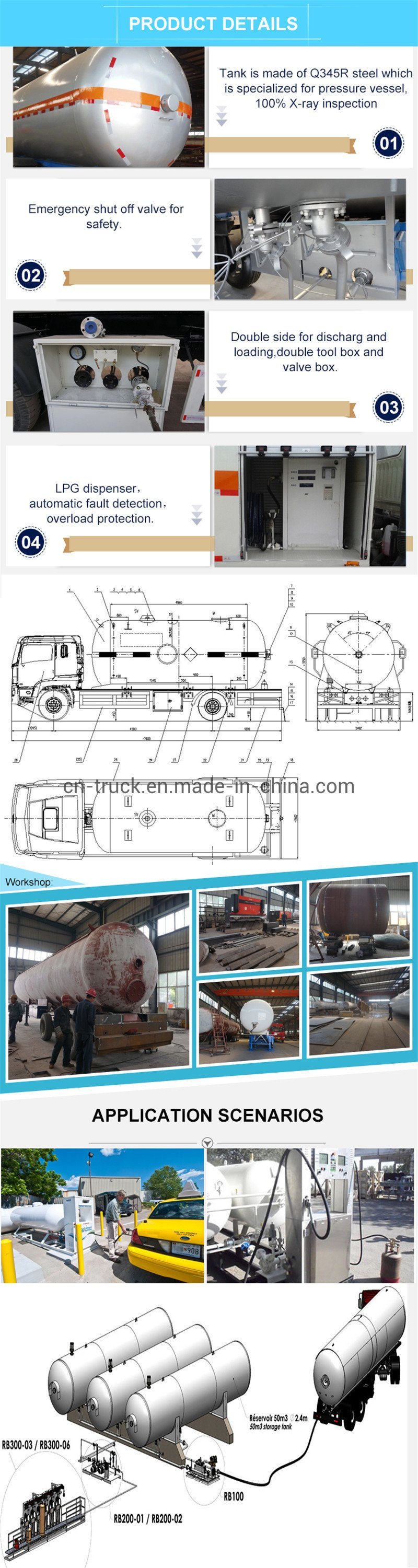 100mt 75mt 60mt 50mt Gas Storage Tank LPG Bulk Storage Tank