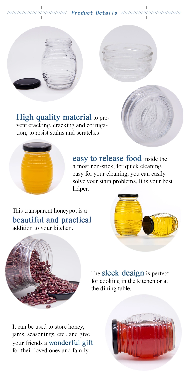 Borosilicate Glass Jar Food Airtight Storage Jar, Glass Jar with Lid