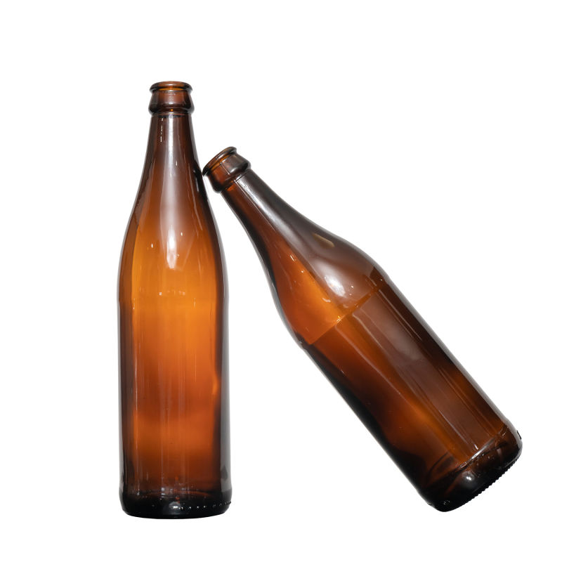 Customized Amber Alcohol Beverage Bottle Wholesale