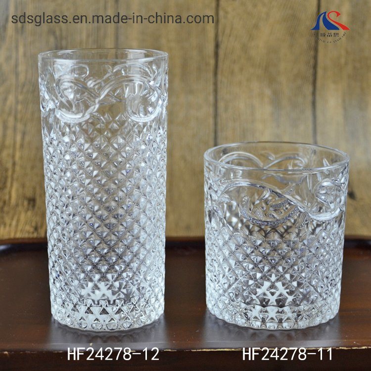 Wholesale Whiskey Glass Beer Glass Clear Engraved Glass Cup
