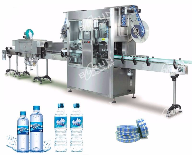 Two Heads Pet PVC Shrink Sleeve Labeling Machine for Beverage Bottles