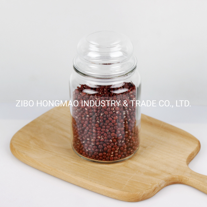 Small Custom Clear Glass Jar with Lid for Food Packaging