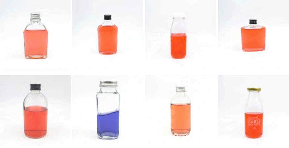 380ml 500g Transparent Glass Bottles Jam Jars Pickles Candy Sealed Cans Hexagonal Shape Honey Bottles of Small Glass Jar