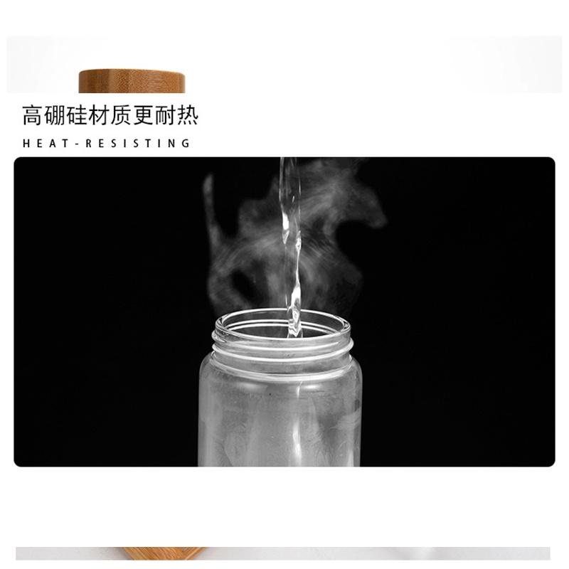 Eco-Friendly China Glass Jar with Wooden Lids for Food Storage