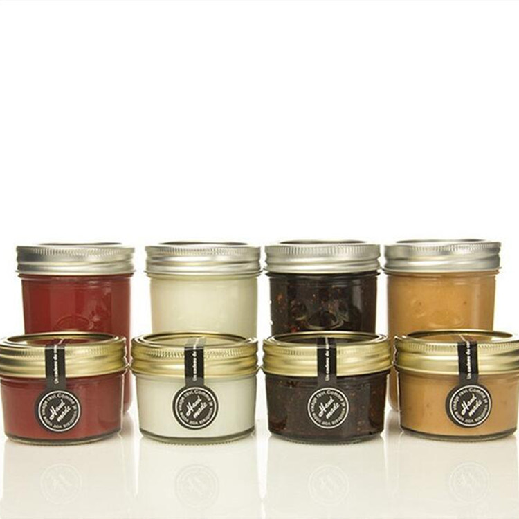 125ml Round Bottom Caviar Jam Honey Glass Jar