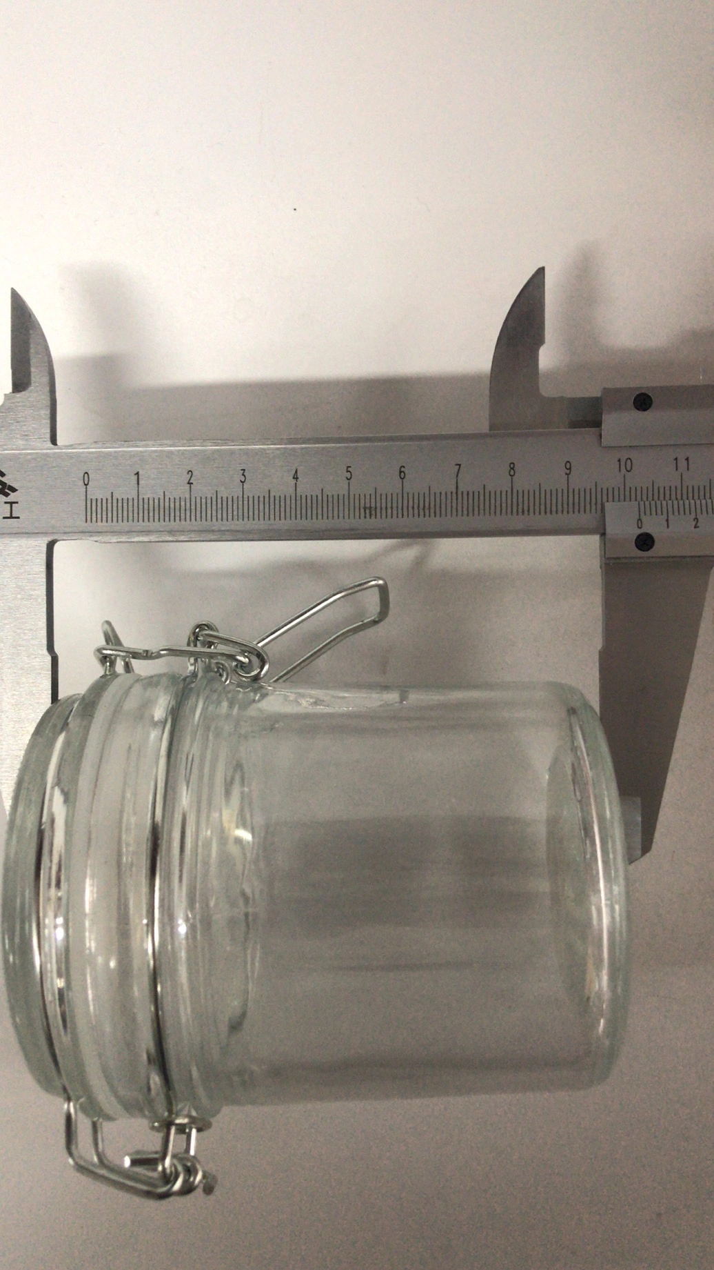 Straight-Sided Vessel Nostalgic Clamp Lid Glass Mason Jar