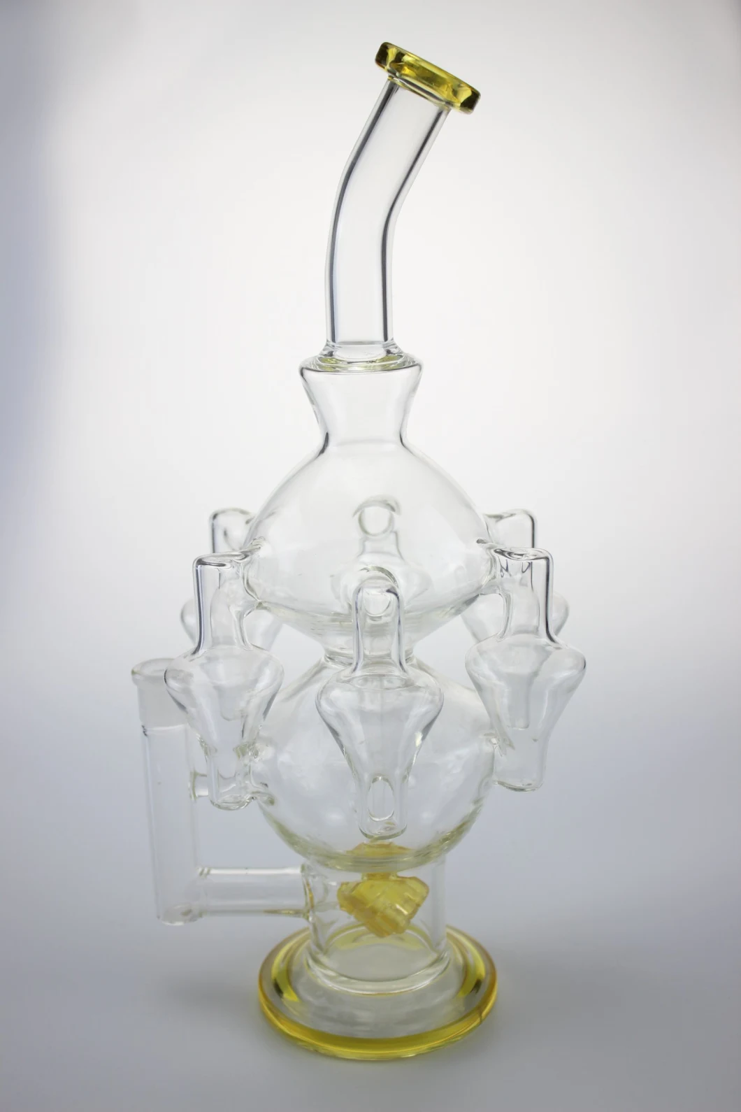 Wholesale Oil Heady Rig Pipes DAB Dir Glass Water Pipes Glass Smoking Recycler Glass Water Pipes