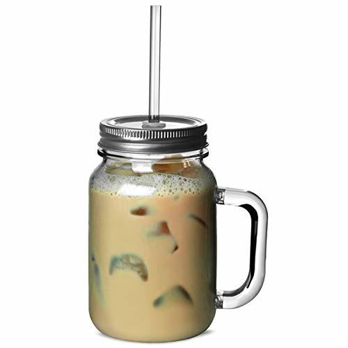 Hot Sell 16oz Mason Mug with Metal Lid and Handle