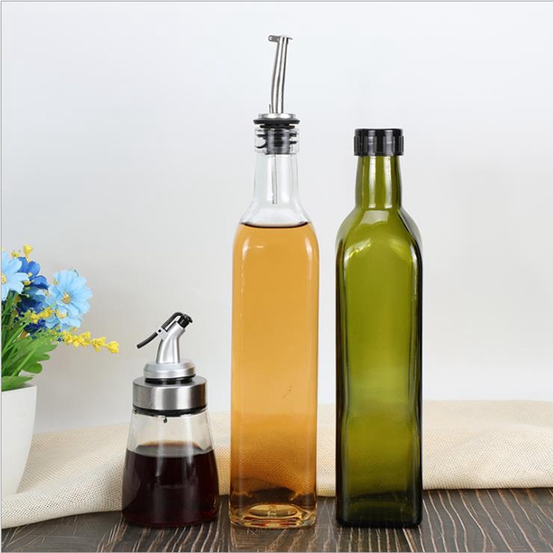 Olive Oil Glass Bottle for Home Kitchen