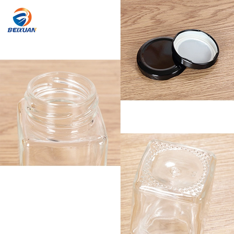 Wide Mouth Glass Jar with Lid Honey Jar Glass