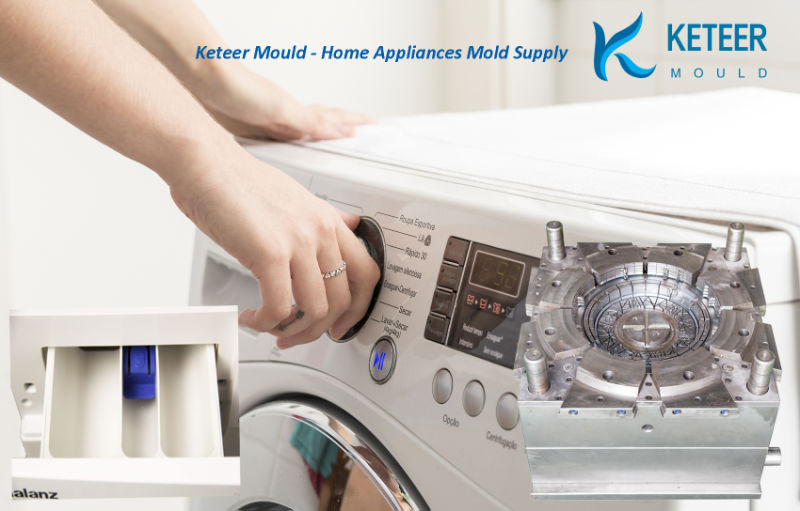 OEM Custom Precision Washing Machine Injection Plastic Cover Mould with ISO 9001 Certificate