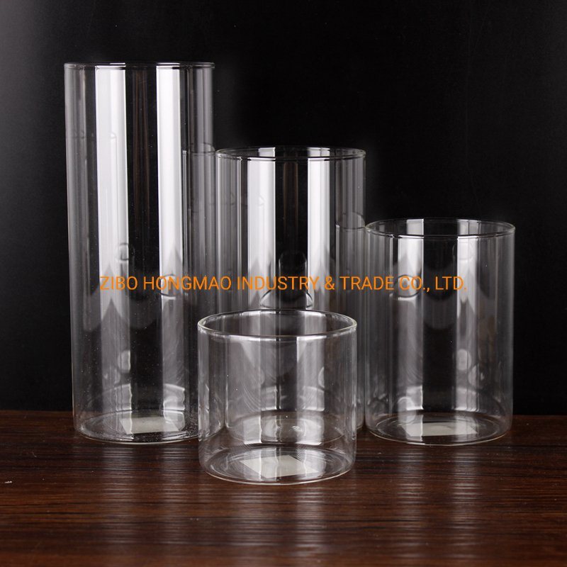 Best Selling Cylinder Borosilicate Glass Airtight Storage Jar with Bamboo Lid 1000ml