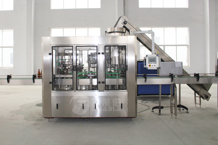 Automatic Glass Bottle Liquid Filling Capping and Labeling Machine with Ce