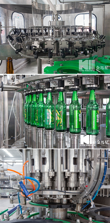 Driven Type Complete Glass Bottle Beer Bottling Filling Packing Plant