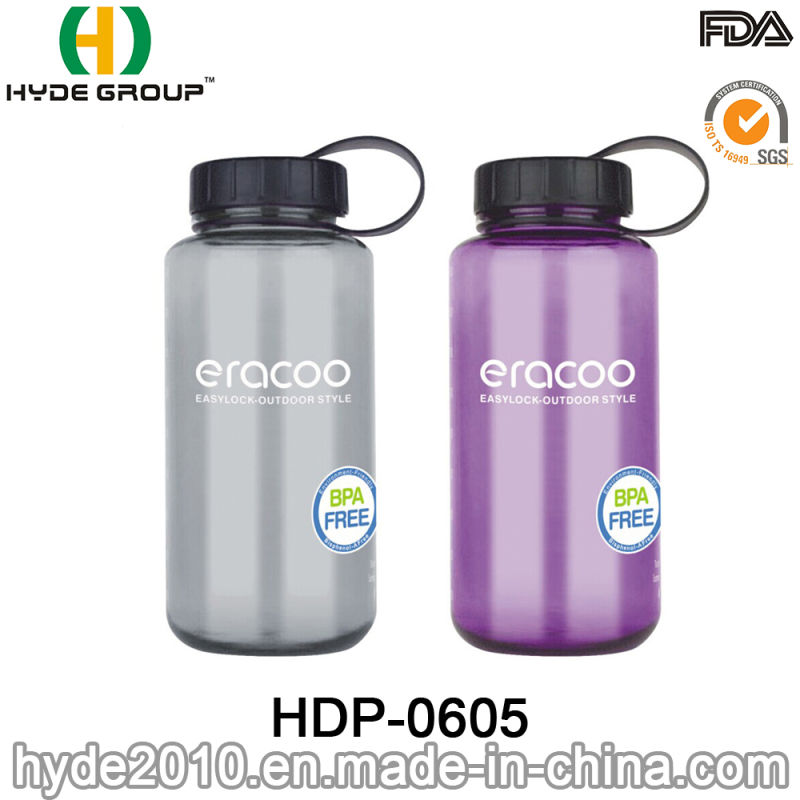 Portable Water Bottle Leak Proof 900ml Tritan Plastic Water Bottle (HDP-0605)