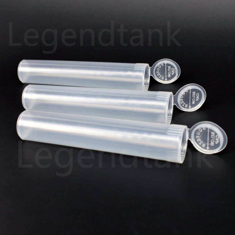 Pre-Roll Glass Tube with Child Proof Cap Childproof Tubes