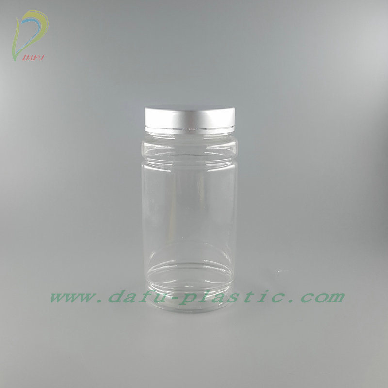 175ml Cylinder Pet Plastic Bottle with Plastic Cap