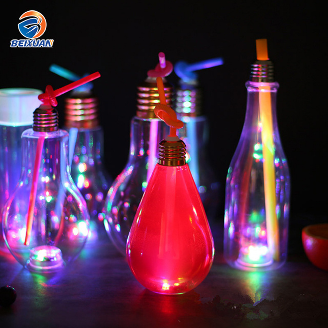 200ml Drinking Juice Beverage Pet LED Light Bulb Bottle