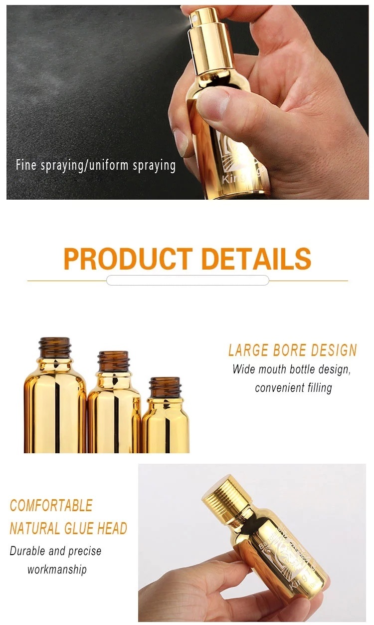 Wholesale Glass Electrochemical Aluminum Bottles Empty Essential Oil Bottle