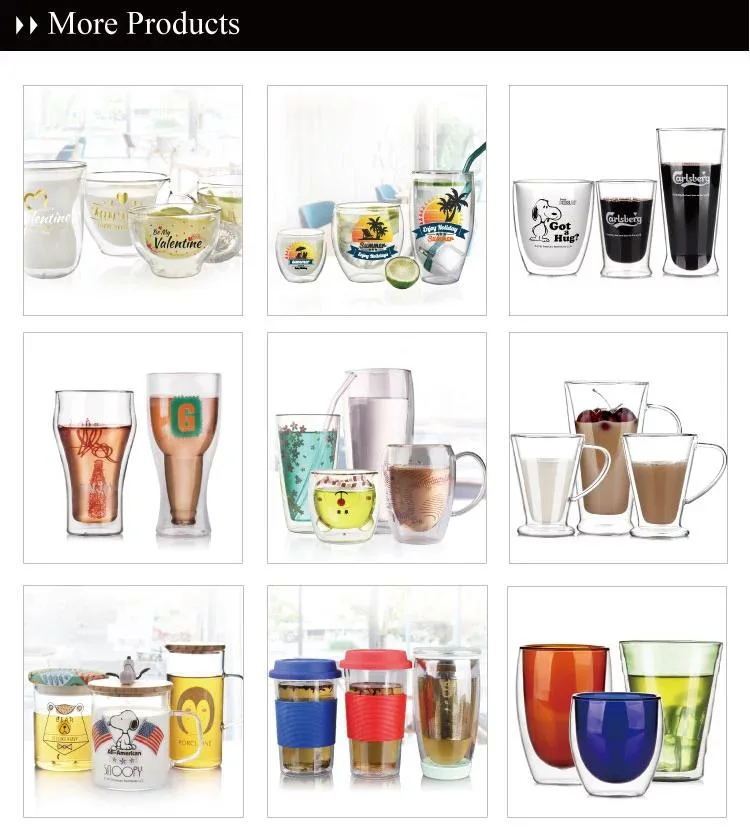 Beer Drinking Glass Tea Water Juice Milk Beer Drinking Tumbler with Handle