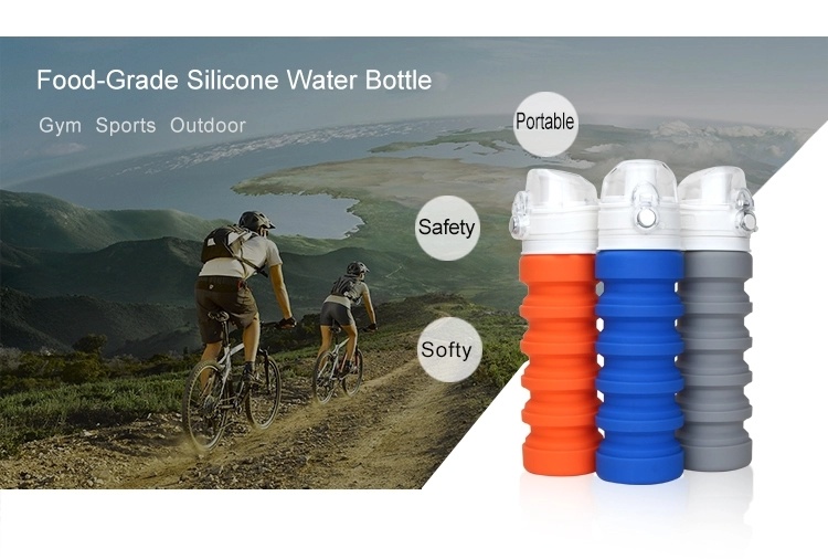 Outdoor Foldable Water Bottle / Silicone Drinking Bottle / Collapsible Travel Bottles