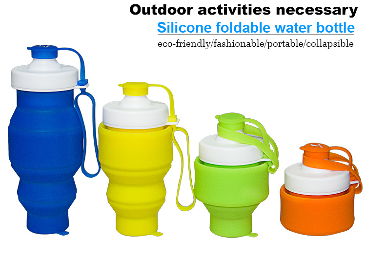 Foldable Drinking Water Bottle, Customized Collapsible Sport Water Bottle