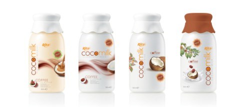 360ml PP Bottle Coconut Milk with Latte Coffee