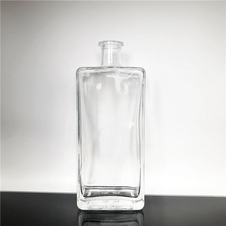 516ml Glass Spirit Bottles for Wine Liquor Flint Whisky Vodka Square Shape Empty Bottles Wholesale