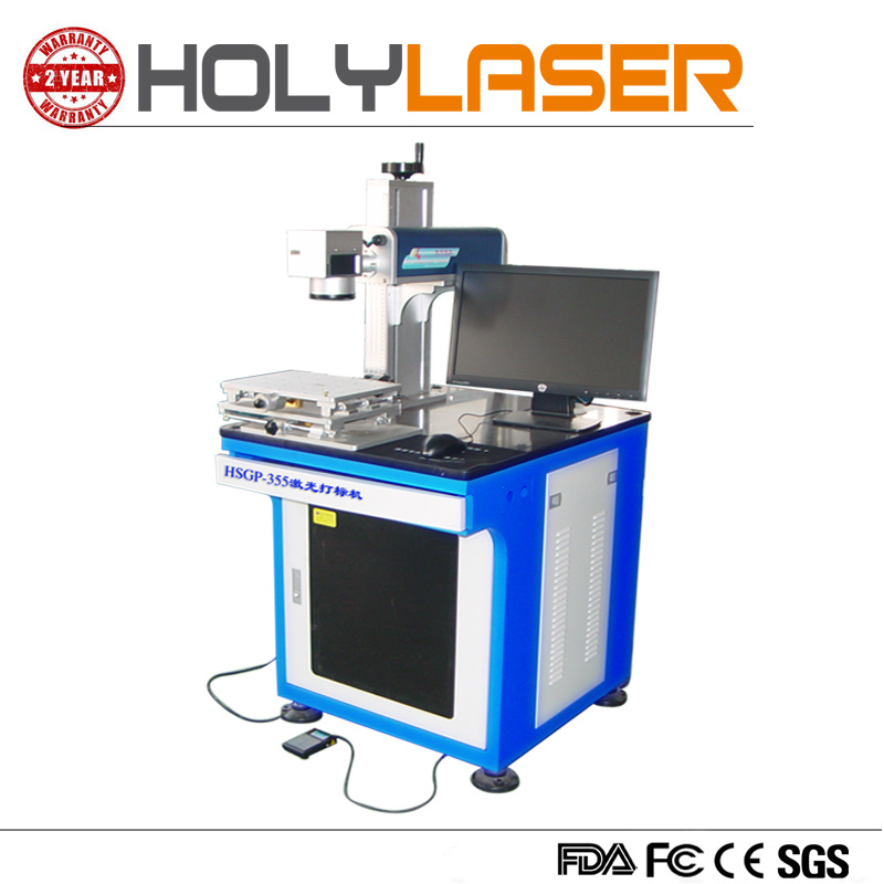 Plastic Bottle Sandblasting UV Laser Marking Machine for Glass Cup