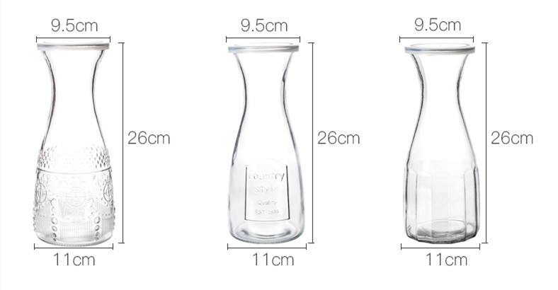 1L Glass Bottle Beverage Bottle Milk Bottle Juice Bottle