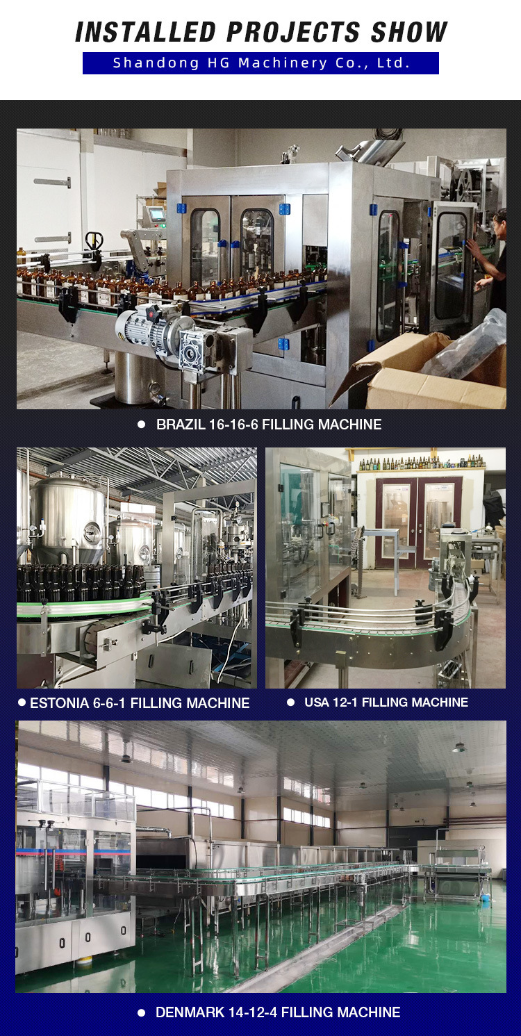 Beer Filling System Beer Bottling Machine Bottle Filling Machine for Brewery