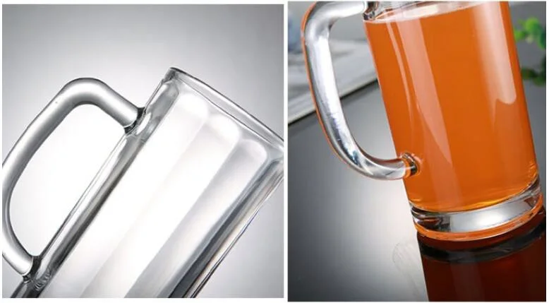 Promotional Gift Beer Glass Beer Mug with Handle Beer Cup Tea Cup with Handle
