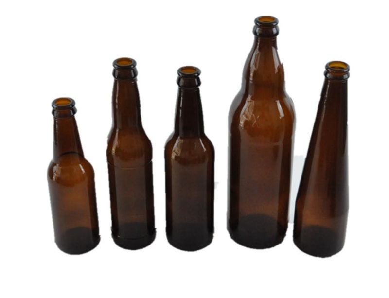 500ml Amber Blue Glass Beer Bottle Beverage Bottle Wholesale