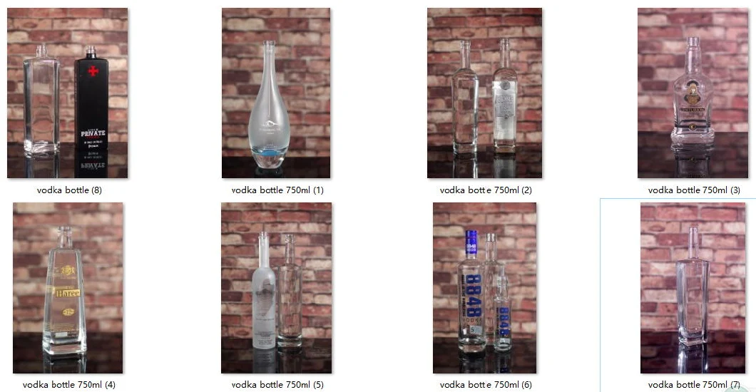 Customized Glass Bottle/Glass Rum Bottle/ Rum Glass Bottle/Flask Glass Bottle