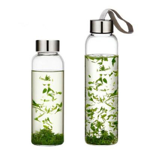Glass Bottle with Neoprene Sleeve, Auto Bottle, Sports Glass Bottle