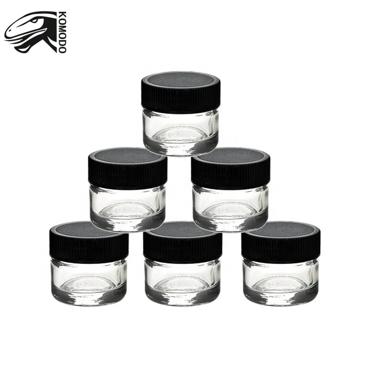 Wholesale Packaging Child Proof 5ml Round Empty Glass Jars