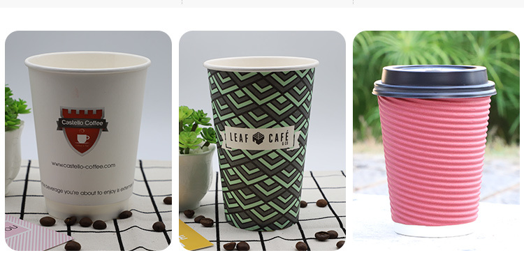Single Wall Paper Cup with Customized Handle for Hot Drinking-Swpc-43
