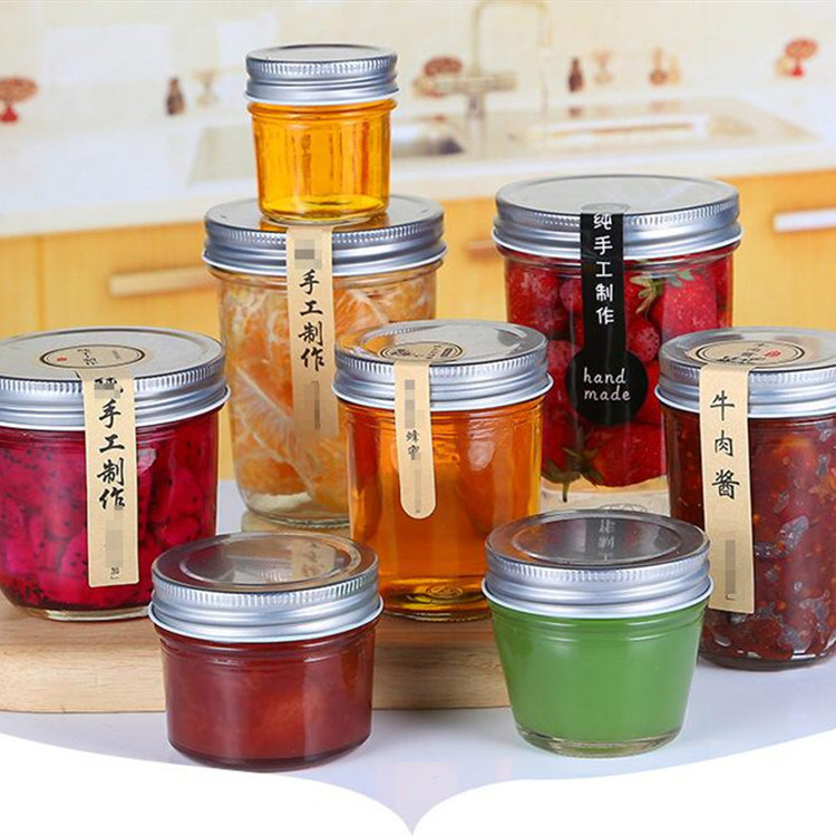 125ml Round Bottom Caviar Jam Honey Glass Jar