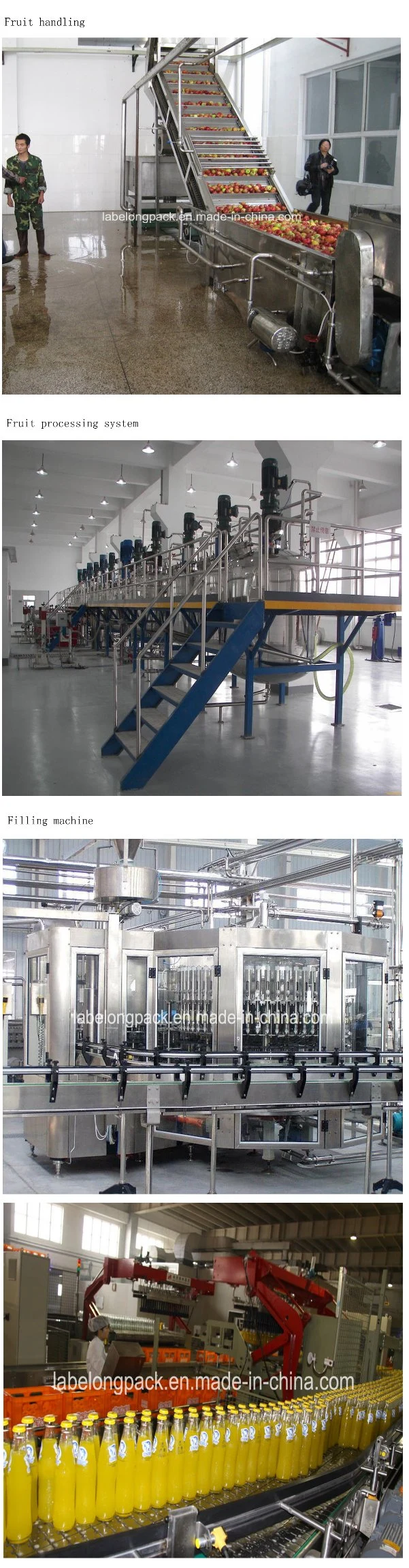 Fresh Juice Bottles Filling Machine Energy Beverage Packing Plant Lines