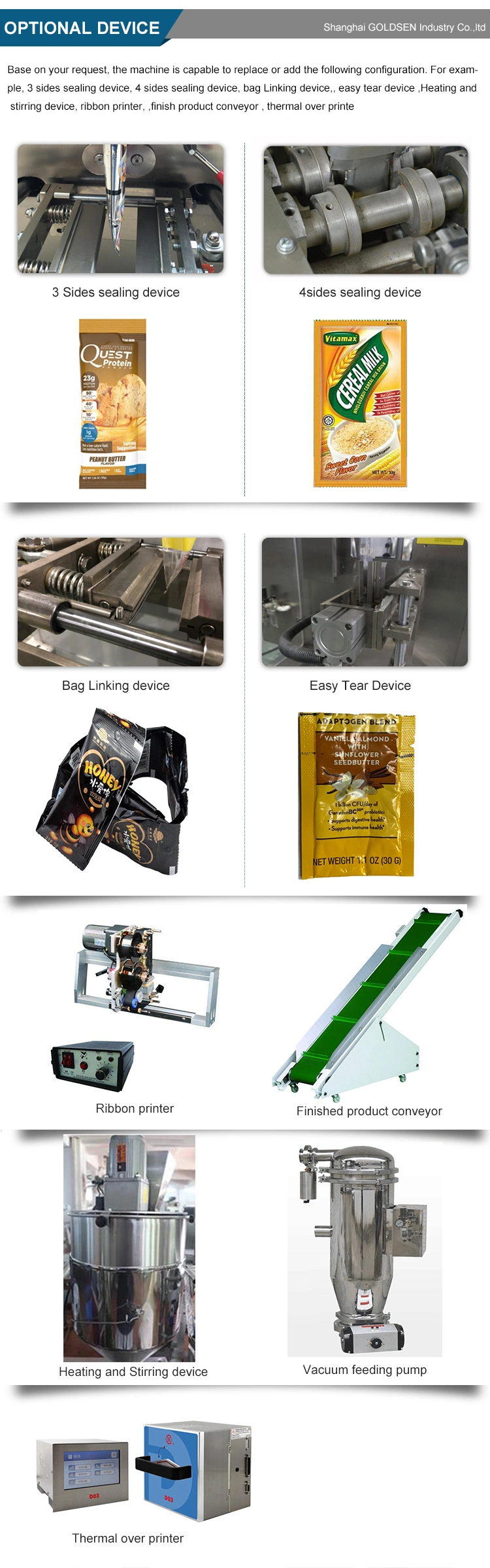 Automatic Honey Liquid Sachet Filling Packing Machine Bag Stick for Honey Packing Machine