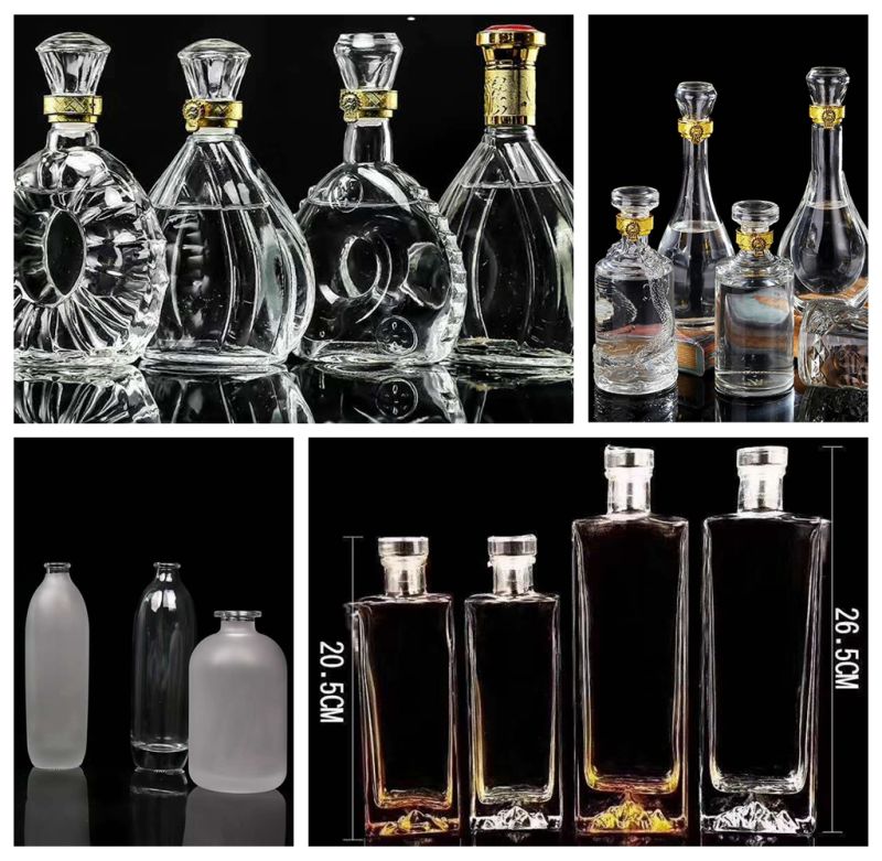 Glass Wine Bottle for Vodka, Liquor, Spirit, Wine, Whiskey, Brandy 750ml